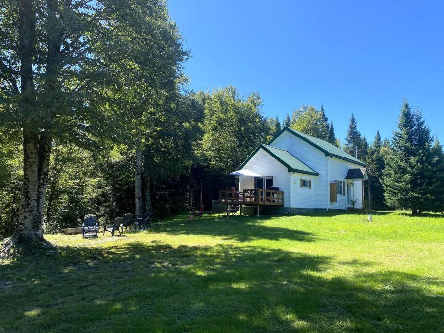 Le Jazz- Chalet Rustique/Chic Avec Spa Notre-Dame-Des-Bois Exteriér fotografie