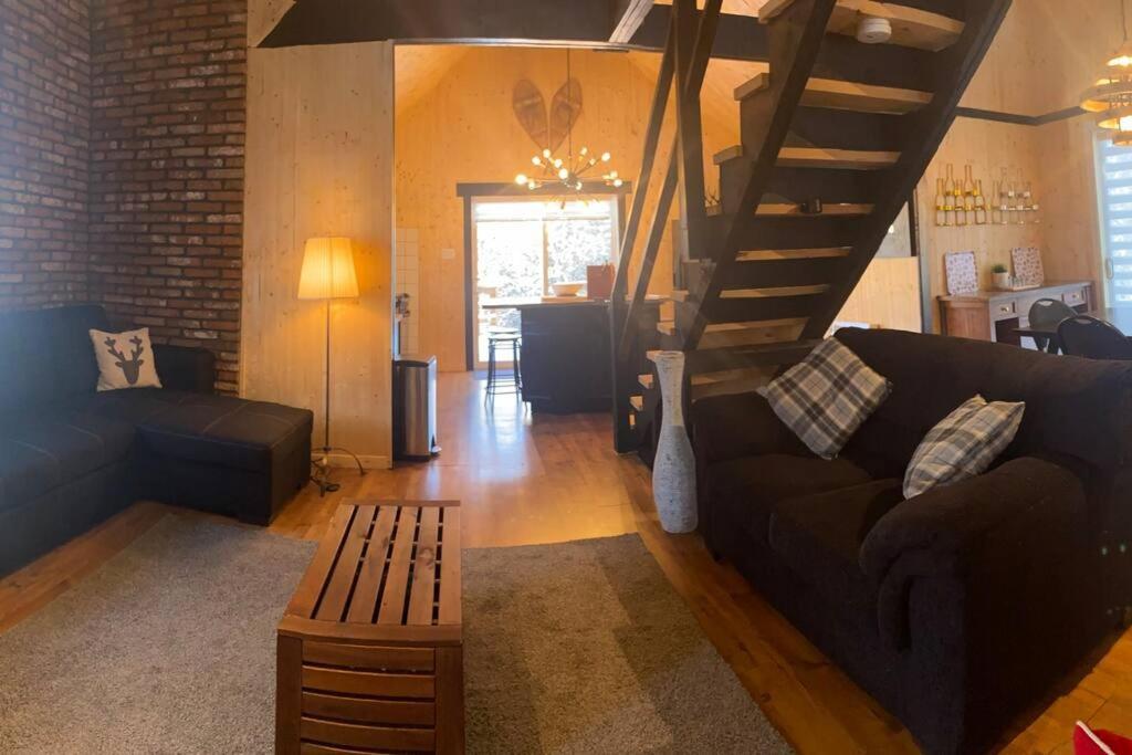 Le Jazz- Chalet Rustique/Chic Avec Spa Notre-Dame-Des-Bois Exteriér fotografie