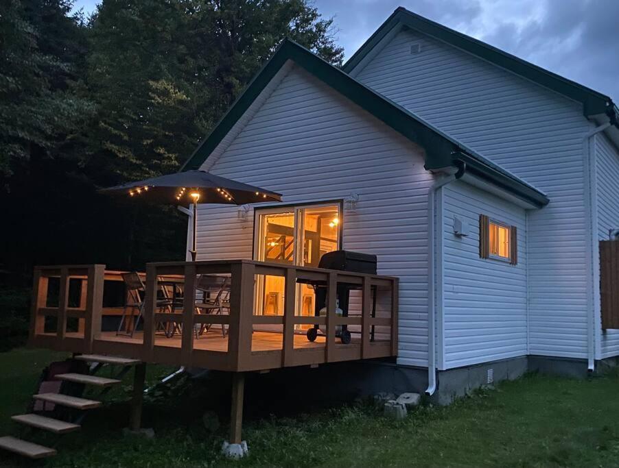 Le Jazz- Chalet Rustique/Chic Avec Spa Notre-Dame-Des-Bois Exteriér fotografie